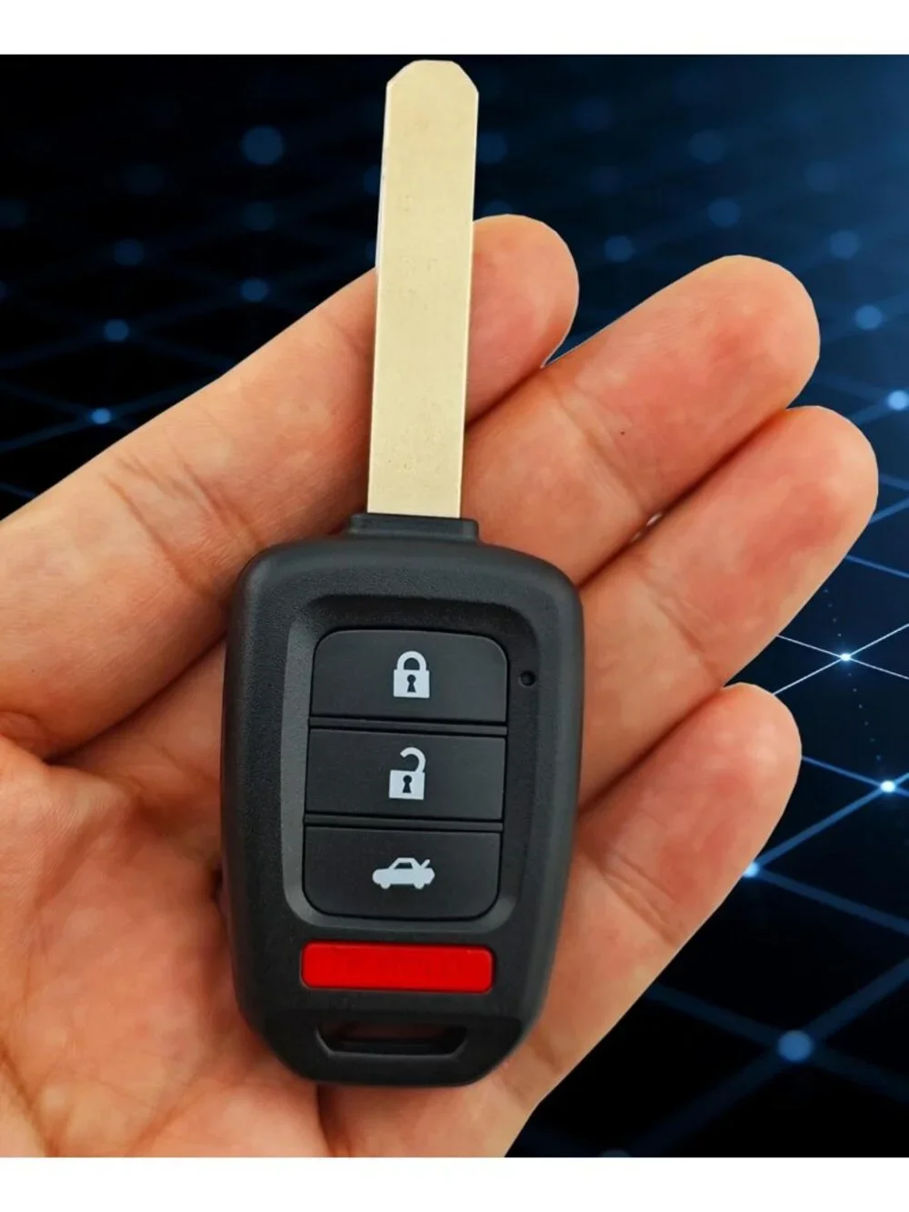 Key Fob Cover Shell for Honda Accord, Civic, HR-V, CR-V - No Cutting Needed!